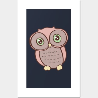 Pink Owl Hears You Posters and Art